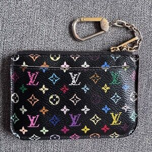 Louis Vuitton Black Multicolor Monogram Key Holder